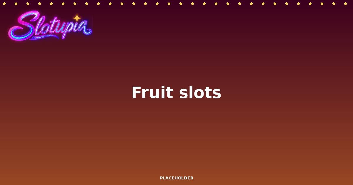 Fruit & Party slot theme