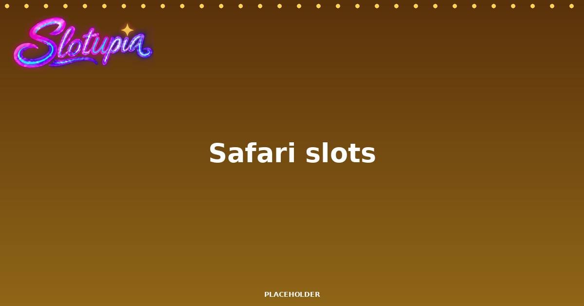Safari & Jungle slot theme