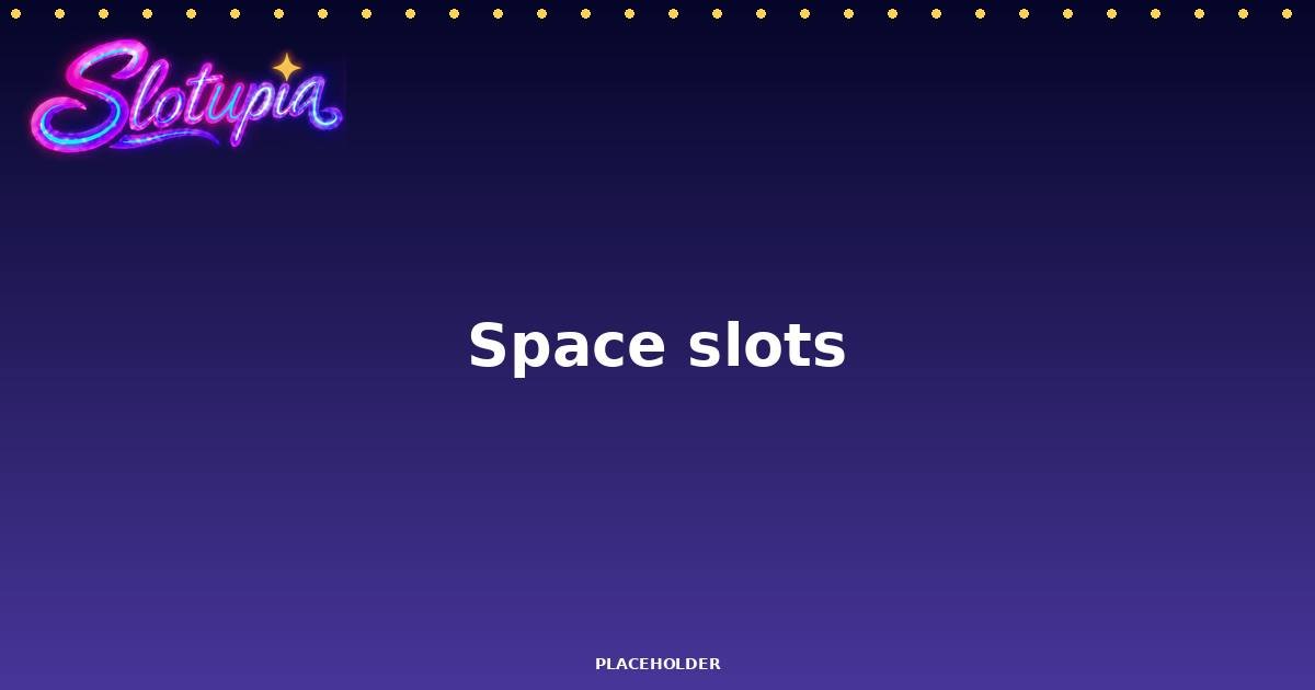 Space & Cosmic slot theme